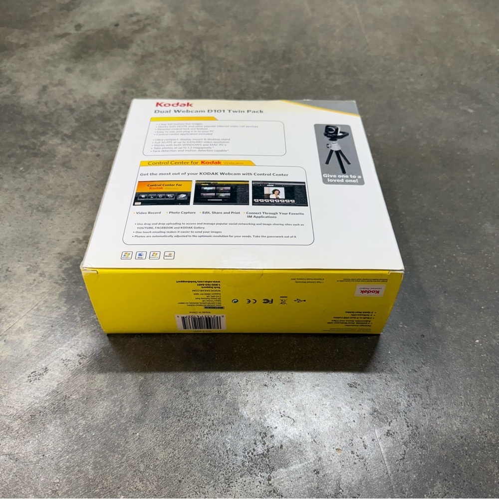 Vintage Kodak Dual Webcam Twin Pack USB w/ Mic New in Box - Picture 5 of 5